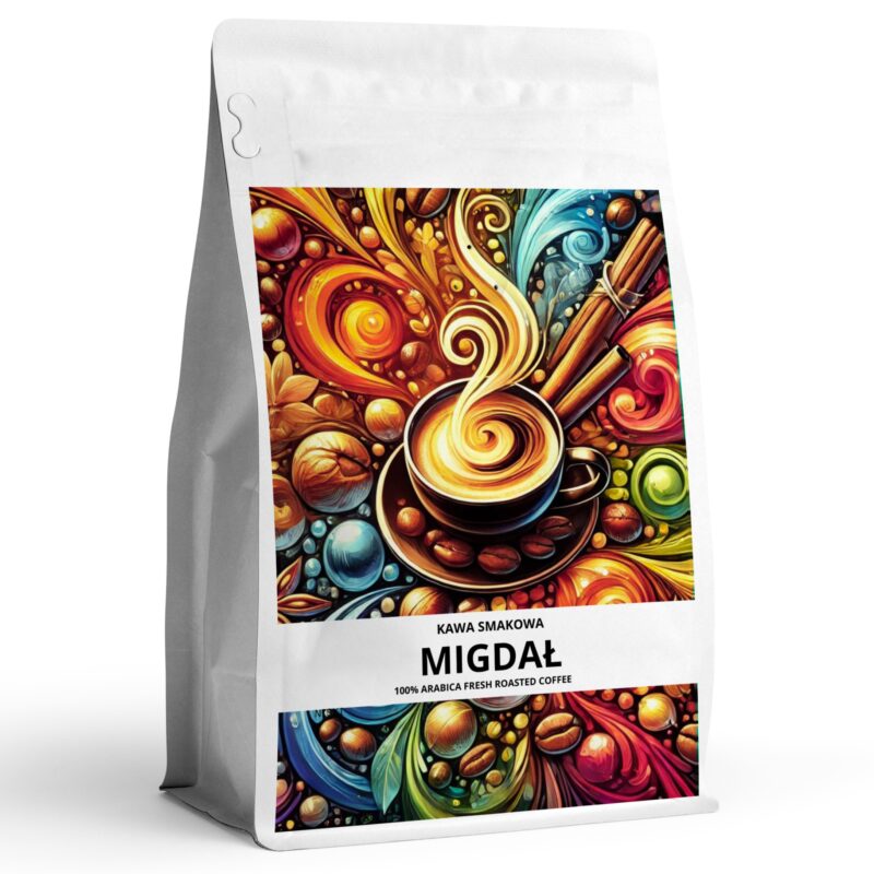 Kawa smakowa MIGDAŁ Najwyższej jakości kawa aromatyzowana 100 % arabica