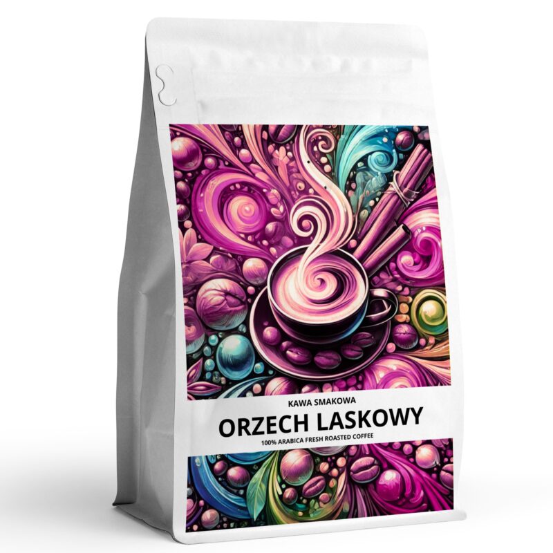 Kawa smakowa ORZECH LASKOWY Najwyższej jakości kawa aromatyzowana 100 % arabica