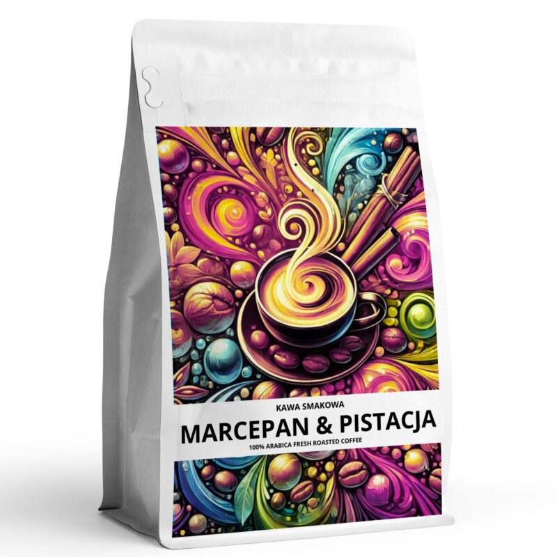 Kawa smakowa MARCEPAN & PISTACJA Najwyższej jakości kawa aromatyzowana 100 % arabica