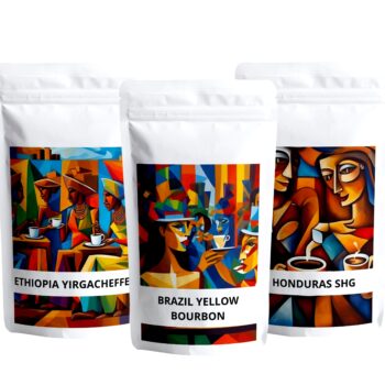 Zestaw kaw z różnych kontynentów