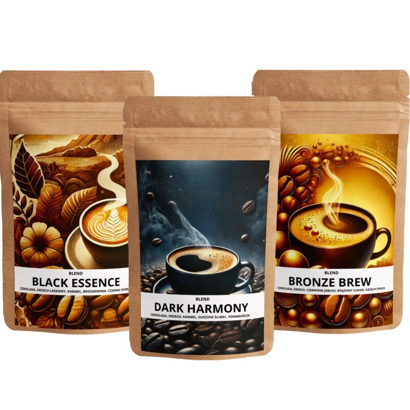 ZESTAW 3 BLENDÓW 100 % ARABICA. IDEALNE DO PICIA PRZEZ CAŁY DZIEŃ.