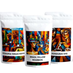 Zestaw-kaw-Smaki -swiata. Kawowy raj. Sklep z najlepsza kawą. Zestaw prezentowy z kawami z różnych stron świata