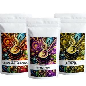 Zestaw-kaw-smakowych-DESEROWA-POKUSA. Kawowy Raj. Sklep z najlepsza kawą. Zestaw prezentowy