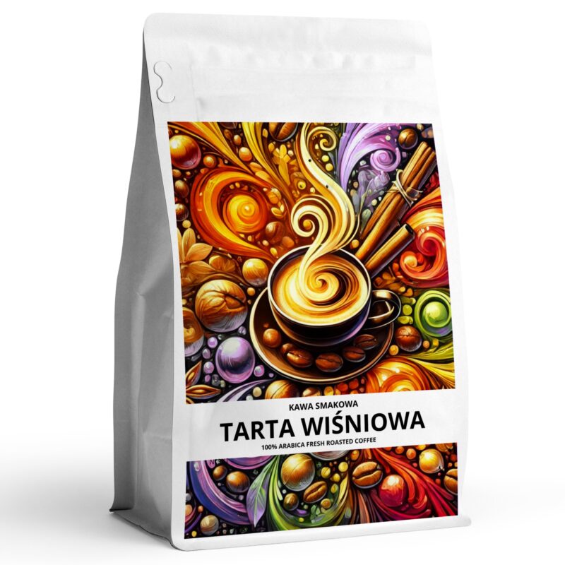 Kawa smakowa TARTA WIŚNIOWA Najwyższej jakości kawa aromatyzowana 100 % arabica
