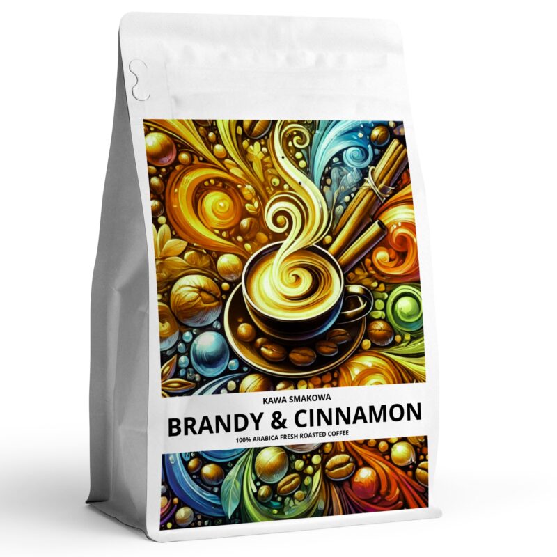 Kawa smakowa BRANDY & CINNAMON Najwyższej jakości kawa aromatyzowana 100 % arabica