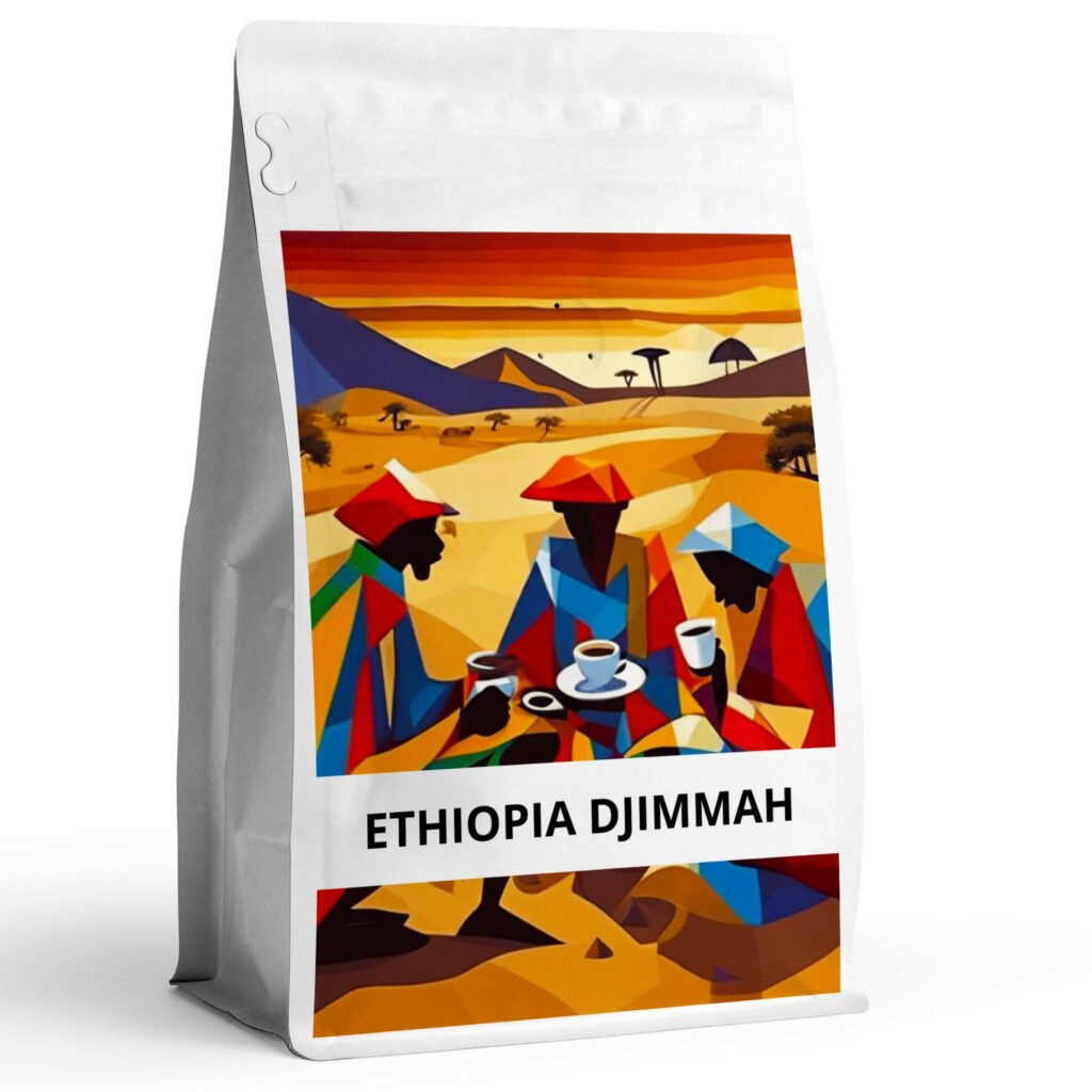 Etiopia-Djimmah-arabica-Coffee-Speciality-Najwyzszej-jaosci-ziarna. Kawowy Raj. Sklep z najlepszą kawą