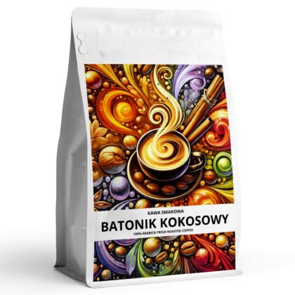 Kawa-smakowa-BATONIK-KOKOSOWY-BOUNTY-Najwyzszej-jakosci-kawa-aromatyzowana-100-arabica. kawowy Raj. Sklep z kawą smakową