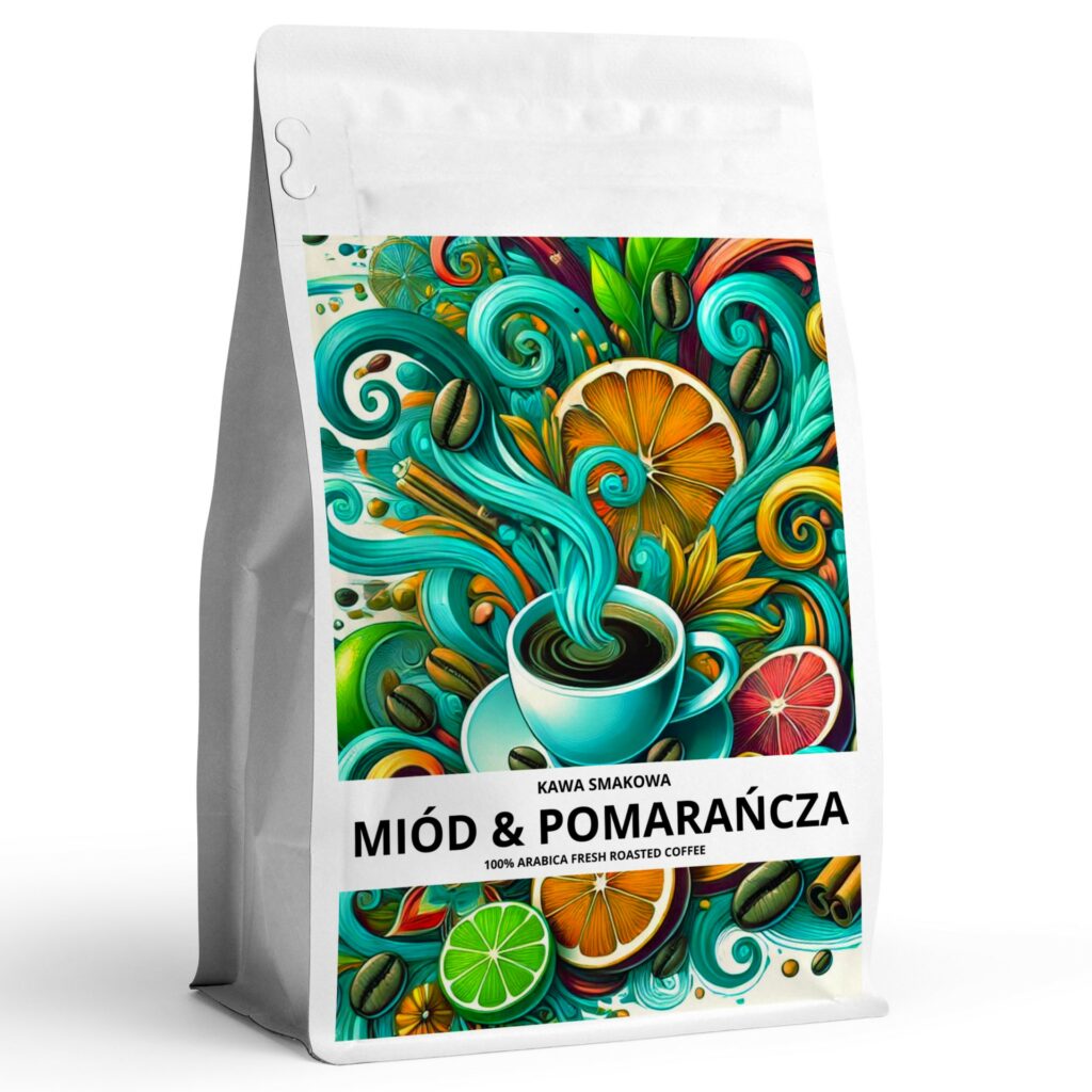 Kawa-smakowa-MIOD-POMARANCZA. Kawowy raj. Sklep z kawą smakową