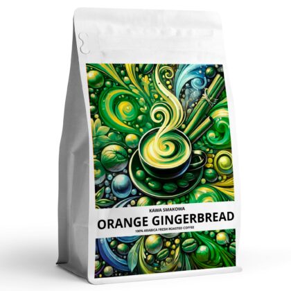 Kawa-smakowa-ORANGE-GINGERBREAD-Najwyzszej-jakosci-kawa-aromatyzowana-100-arabica. Kawowy Raj. Sklep z kawą smakową