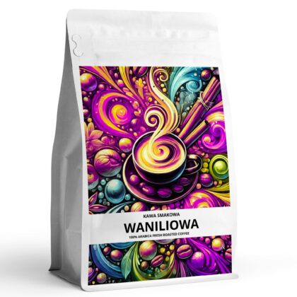 Kawa-smakowa-WANILIOWA-Najwyzszej-jakosci-kawa-aromatyzowana-100-arabica. Kawowy Raj. Sklep z kawą smakową