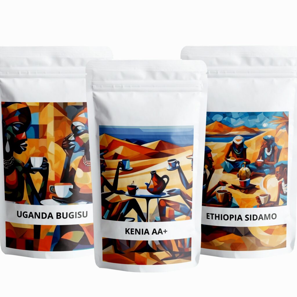 Zestaw-Afrykanska-Odyseja. kawowy Raj. SKlep z najlepszą kawą. Zestaw prezentowy z kawą